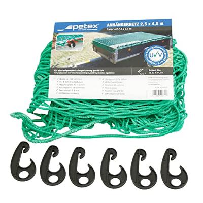 Petex 43198913 43198913 Aanhangernet (l x b) 4.5 m x 2.5 m Met rubberen spanband