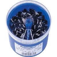 Klauke GR4728DO Assortiment adereindhulzen 1.5 mm² Deels geïsoleerd Zwart 1000 onderdelen