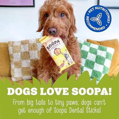 Soopa Dental Sticks met appel en bosbes voor de hond Per 3