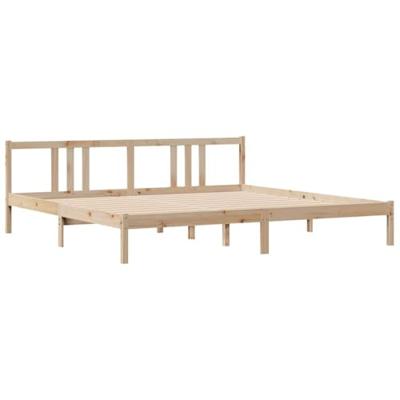 Bedframe zonder matras massief grenenhout 200x200 cm
