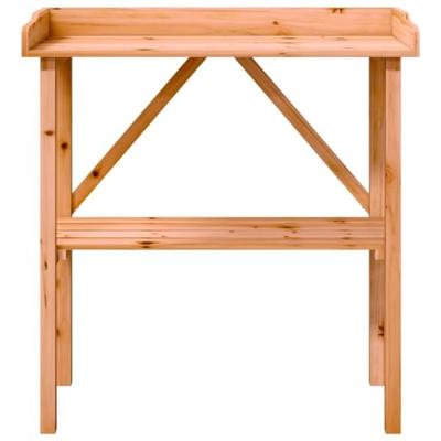 Plantentafel met schap 78x38x82,5 cm vurenhout bruin - thumbnail