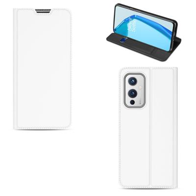 OnePlus 9 | Book Case | Hoesje Wit met Pashouder