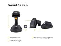 Equip Barcode Handscanner 2D Laser Wireless USB schwarz - thumbnail