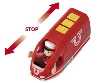 BRIO World Oplaadbare rode passagierstrein met USB kabel - thumbnail