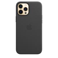 Apple Leather MagSafe Case iPhone 12 Pro Max Black - thumbnail