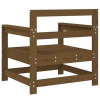 Tuinstoelen 2 st massief grenenhout honingbruin - thumbnail