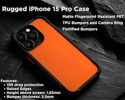 Nomad Rugged hoesje iPhone 15 Pro - Ultra Orange Nomad Rugged hoesje iPhone 15 Pro - Ultra Orange