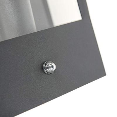 QAZQA Buiten wandlamp zwart met schemersensor - Rotterdam