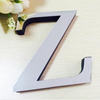 2 PC'S Home Decoratie creatieve persoonlijkheid Engelse letters acryl spiegel 3D DIY muur stickers (Z) - thumbnail