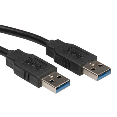 ROLINE USB 3.2 Gen 1 kabel, type A-A, zwart, 3 m ROLINE USB 3.2 Gen 1 kabel, type A-A, zwart, 3 m