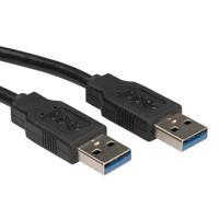 ROLINE USB 3.2 Gen 1 kabel, type A-A, zwart, 3 m - thumbnail