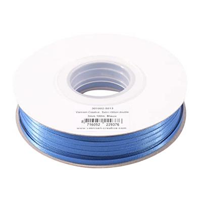 Vaessen Creative • satijn lint 3mmx100m blauw