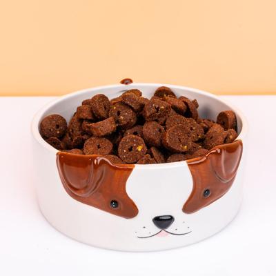 Honden voerbak met hondengezicht