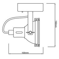 Brilliant Industriële wandspotJesper - G54310/86 - thumbnail