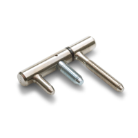 Dulimex Inboorpaumelle staal vernikkeld 12 mm voor metalen kozijnen - thumbnail