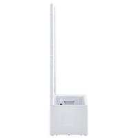 Plantenbak hoog met latwerk en zelfbewateringssysteem wit - thumbnail