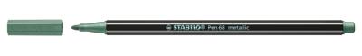 STABILO Pen 68 metallic, premium viltstift, metallic groen, per stuk