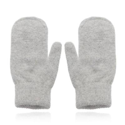 LGT JWLS Lichtgrijze Gebreide Dameswanten - Luxe Konijnenbont Look LGT JWLS Lichtgrijze Gebreide Dameswanten - Luxe Konijnenbont Look