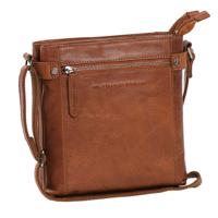 The Chesterfield Brand Laos Schoudertas cognac Herentas - thumbnail
