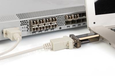 Digitus USB 2.0, Serieel Adapter [1x USB-A 2.0 stekker - 1x D-sub stekker 9-polig] DA-70167 0.80 m Vergulde steekcontacten