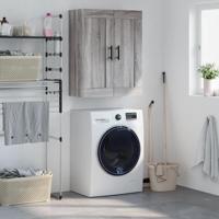 Wandkast 69,5x34x90 cm bewerkt hout grijs sonoma eikenkleurig - thumbnail