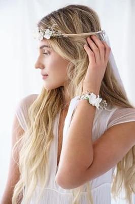 Corsage Bruiloft Bloemen Wit
