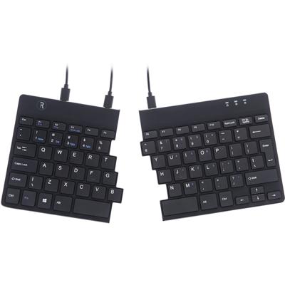 R-GO Tools Split Toetsenbord USB QWERTY, Engels Zwart Ergonomisch