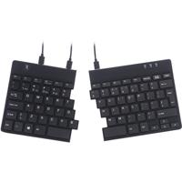 R-GO Tools Split Toetsenbord USB QWERTY, Engels Zwart Ergonomisch - thumbnail