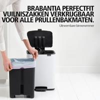Brabantia Bo Pedaalemmer 12 liter white - thumbnail