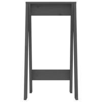 Krukken 2 st 40x40x75 cm massief grenenhout grijs - thumbnail