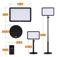 Rollei LUMIS Key Light Pro streaming LED lamp, 192 LED&apos;s - thumbnail
