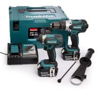 Makita dlx2145tj combiset | dhp458 accu klopboormachine + dtd152 accu slagschroevendraaier | 18v 5.0ah li-ion - thumbnail