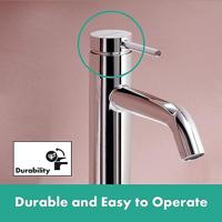 Hansgrohe Tecturis Wastafelmengkraan - coolstart - zonder waste - 10.8cm uitloop - chroom 73301000 - thumbnail