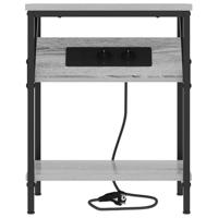 Nachtkastje 2 pcs Grijs Sonoma 38 x 30 x 48 cm Bewerkt hout - thumbnail