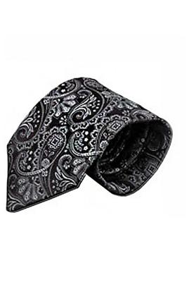 Volare Collection Grijze zijden stropdas VC55