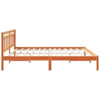 Bedframe met hoofdeinde Bruin 200 x 200 cm Grenenhout - thumbnail
