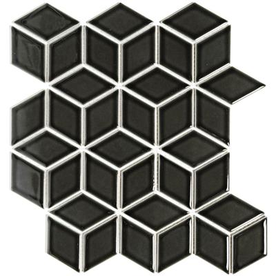 Mozaiek Paris Cubic Zwart 4,8x8,1