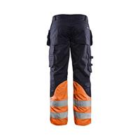 Blåkläder Multinorm inherent werkbroek 14891513 | Marineblauw/Oranje | Maat 54 - 7330509720615 - thumbnail