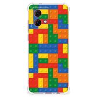 Motorola Moto G84 Doorzichtige Silicone Hoesje Blokken - thumbnail