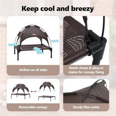 VidaXL Hondenbed bruin 63 x 49,5 x 60 cm staal