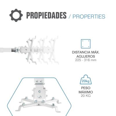 Plafondondersteuning voor Projector iggual SPTP01 Plafondondersteuning voor Projector iggual SPTP01