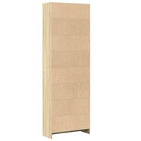 Boekenkast 60x24x176 cm bewerkt hout sonoma eikenkleurig - thumbnail