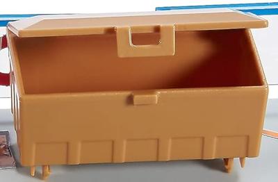 Siku Aanlegsteiger kunststof veelkleurig incl. 2 bodemplaten boot boeien snackbar steiger en kraan eenvoudige in elkaar zetten