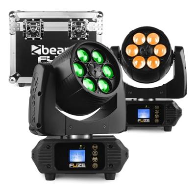 Beamz FUZE610Z Wash set van 2 movingheads in flightcase