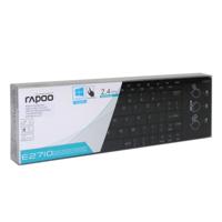 Rapoo E2710 Draadloos multimedia toetsenbord met touchpad Toetsenbord Zwart - thumbnail