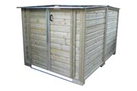 Lutrabox Multi-functionele scootmobielberging 170x254x168 cm- - Hout- Lutrabox - thumbnail