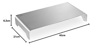 Digitus DA-90369 Monitorstandaard Hoogte: 63 tot 63 mm Zilver