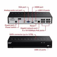 TrendNet TV-NVR1508 Schloss / Zutrittskontrolle 8-kanaals Netwerk-videorecorder - thumbnail