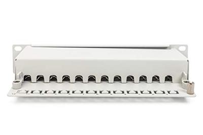 Digitus DN-91612S-EA-G 12 poorten Netwerkpatchpaneel 254 mm (10) CAT 6A 1 HE Meerdere kleuren Ingericht Digitus DN-91612S-EA-G 12 poorten Netwerkpatchpaneel 254 mm (10) CAT 6A 1 HE Meerdere kleuren Ingericht
