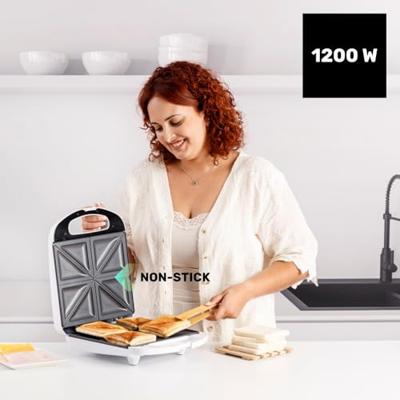 Tosti-ijzer Taurus MYSANDWICH FAMILY Wit 1200 W